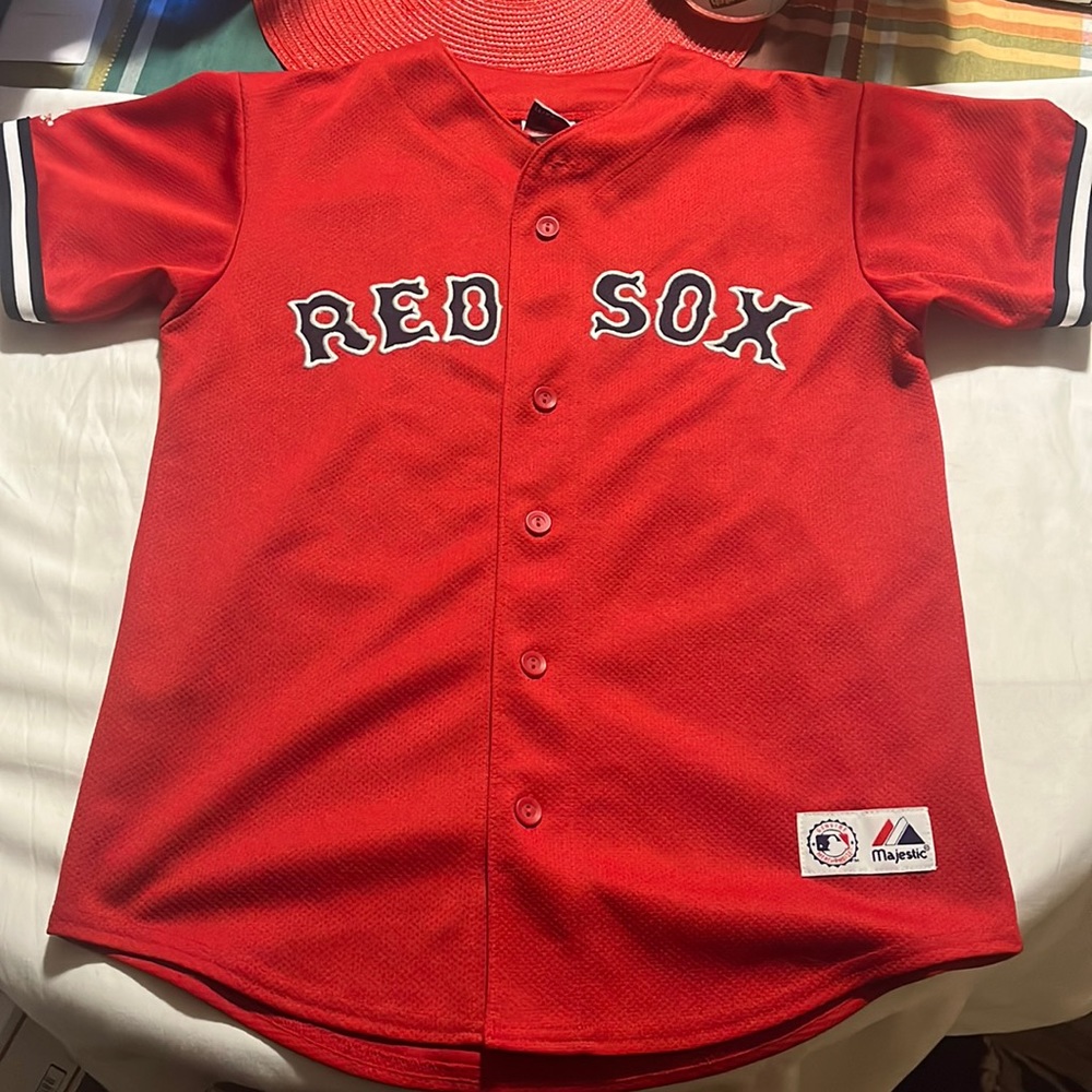 VTG Red Sox x Majestic Manny Ramirez #24 Jersey Size L(Youth)